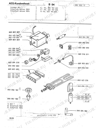 Взрыв-схема посудомоечной машины Aeg LAV803 T - Схема узла Section8